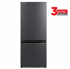 Toshiba 325L Bottom Mount Fridge Freezer Morandi Grey