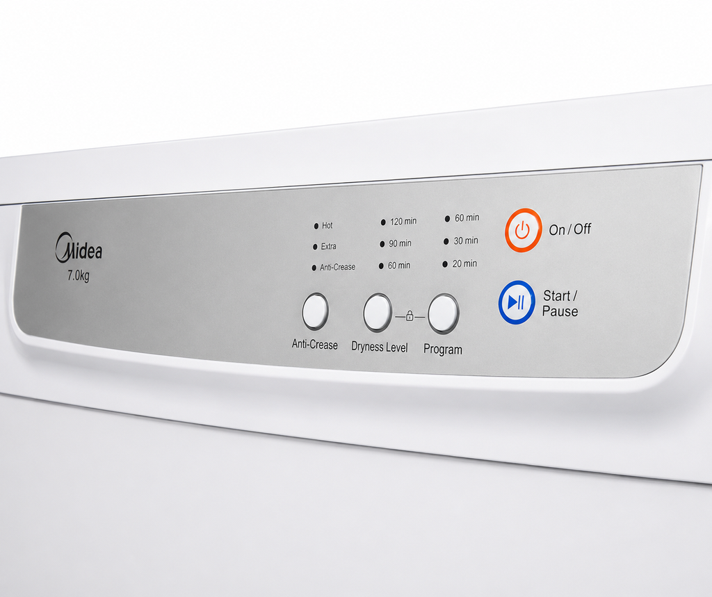 Midea 7KG Vented Dryer Freestanding or Wall Mounted - White Color