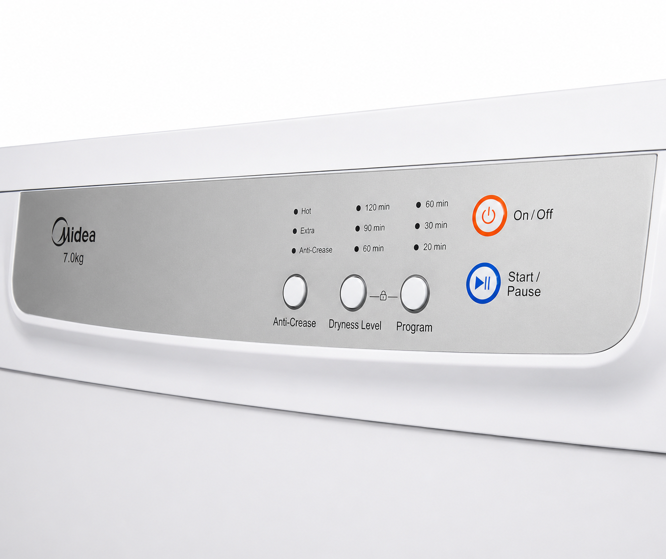 Midea 7KG Vented Dryer Freestanding or Wall Mounted - White Color