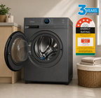 Midea 9KG Steam Wash Front Load Washing Machine with Wi-Fi - Titanium Colour