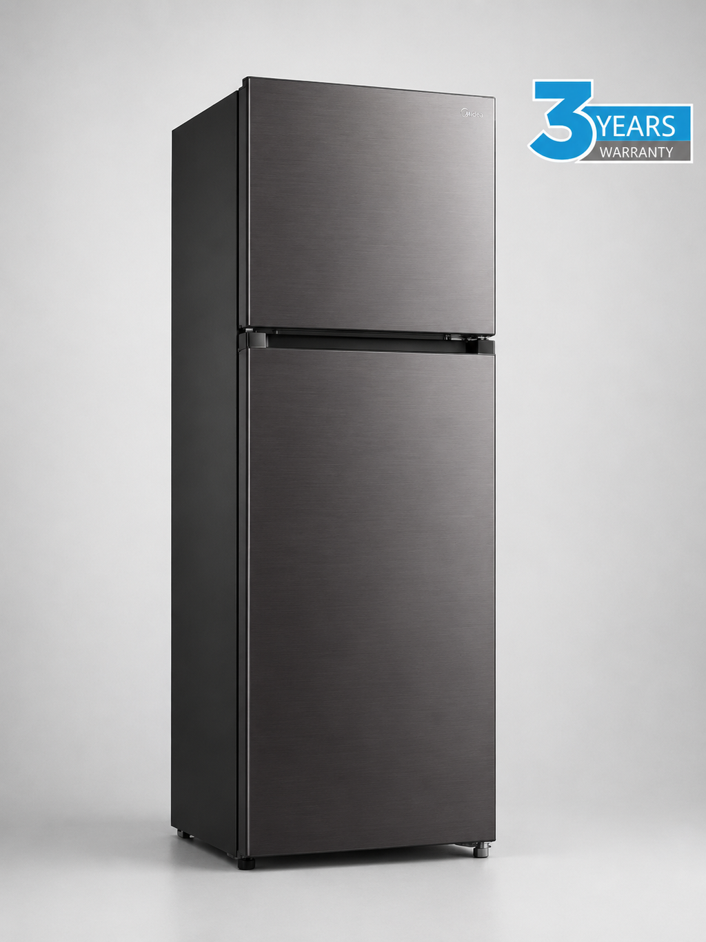 MIDEA MEET 236L Top Mount Fridge Freezer-Jazz Black
