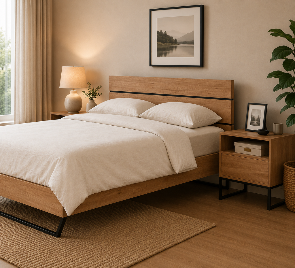 Bright Queen Bed