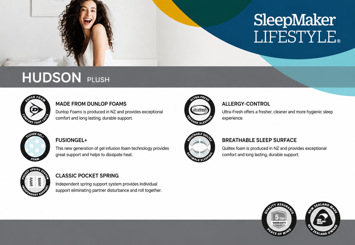 SLEEPMAKER LIFESTYLE 8 HUDSON RANGE