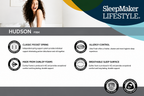 SLEEPMAKER LIFESTYLE 8 HUDSON RANGE