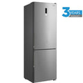 Midea 321L Bottom Mount Fridge Freezer Stainless Steel